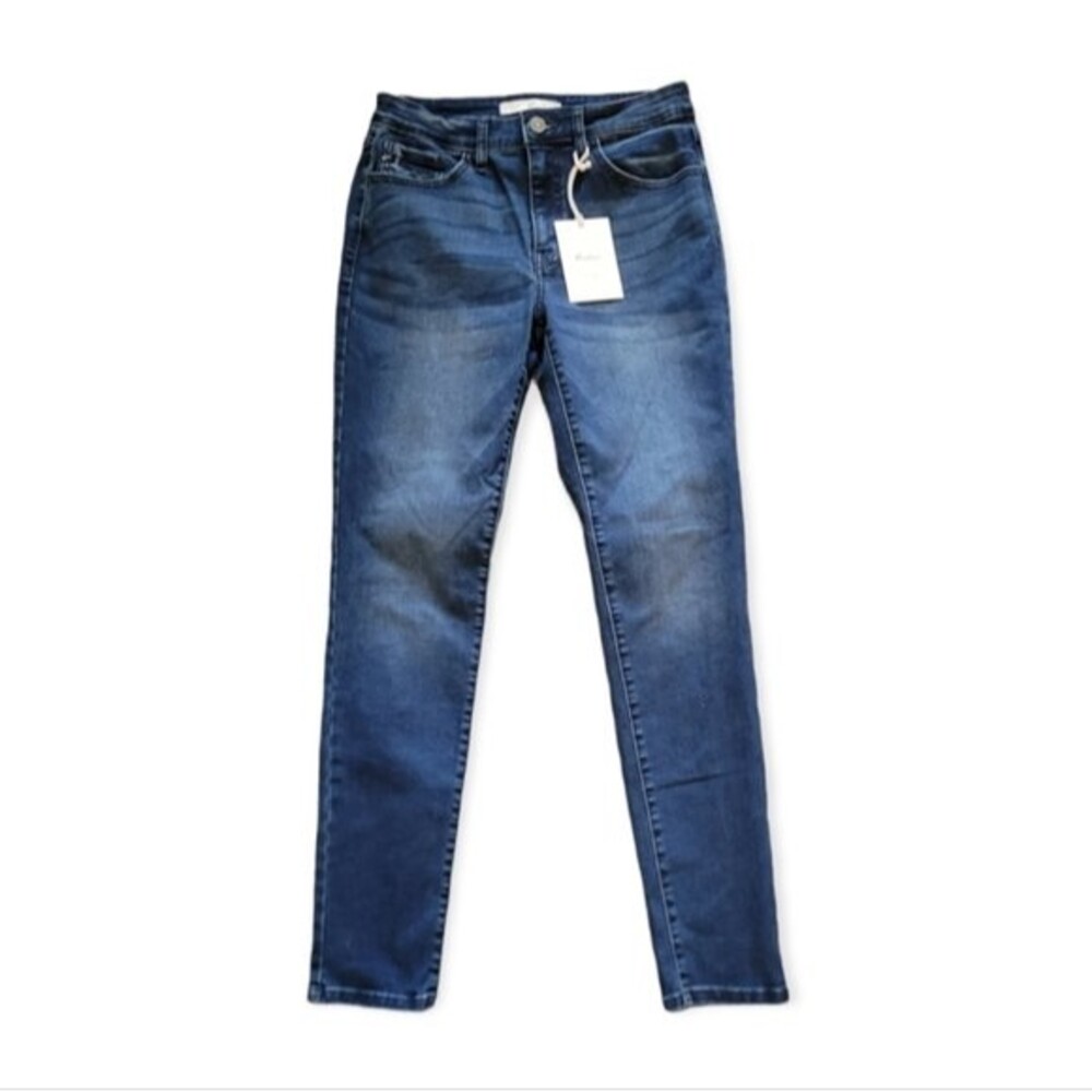 Kancan Mid Rise Skinny Jeans Dark Wash Size 28 NWT